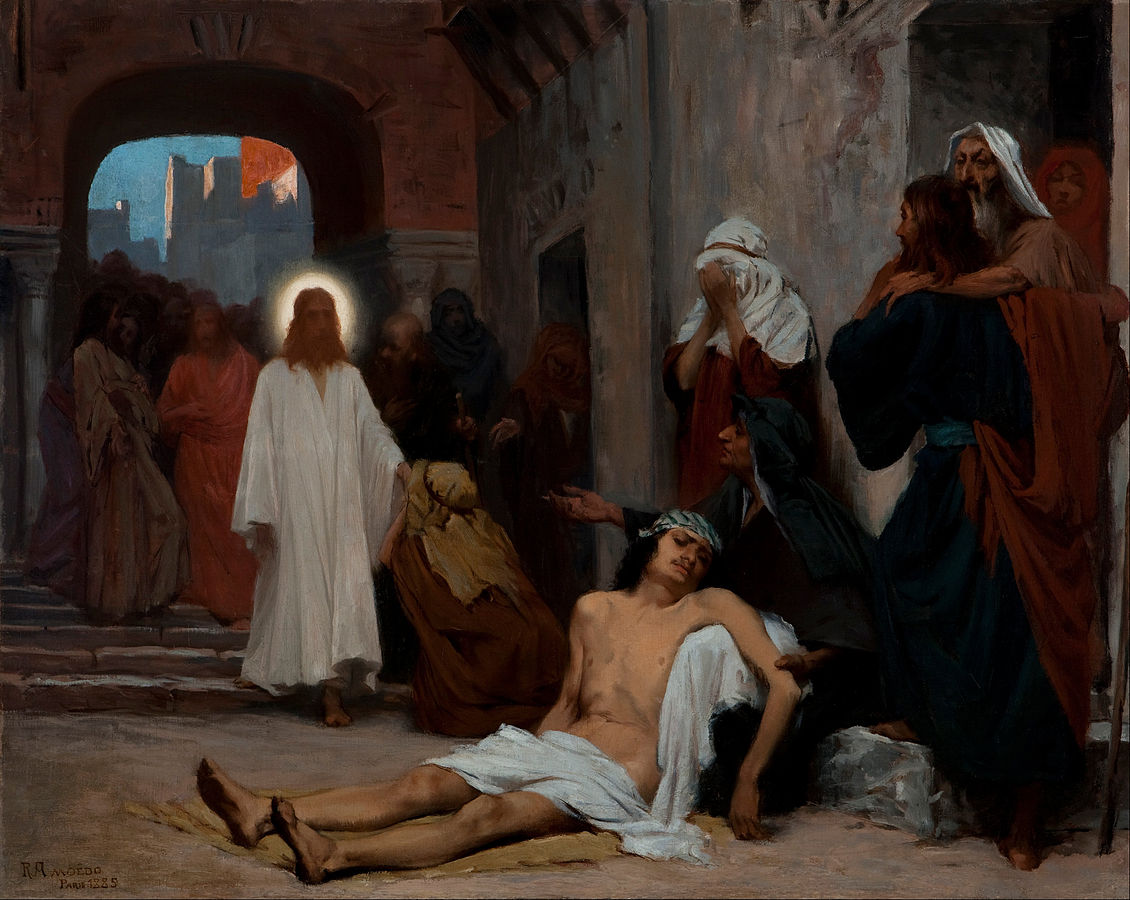 Jesus In Capernaum by Amoedo public domain via Wikimedia Commons