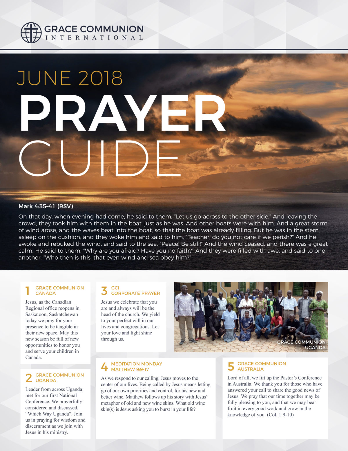 June Prayer Guide GCI Equipper