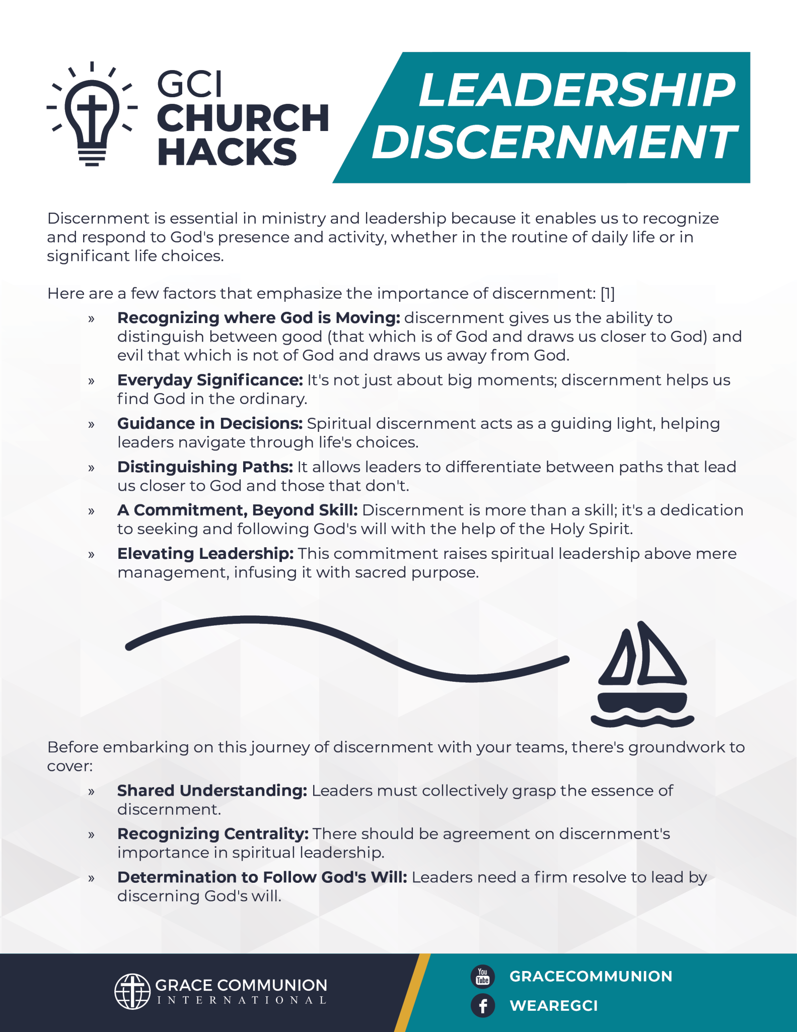 Church Hack: Discernment Practices – GCI Equipper